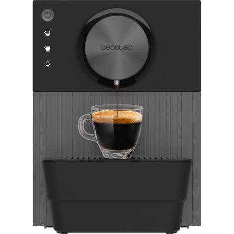 Cecotec – Cafetière super-automatique avec broyeur – 1350 W – 19 bars – Pré-infusion et pressage 10 g – Compacte avec réservoir 1,1 L