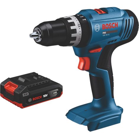 Perceuse-visseuse à percussion sans fil Bosch GSB 18V-25 Professional 18 V 56 Nm + 1 batterie 2,0 Ah - sans chargeur (1/5)
