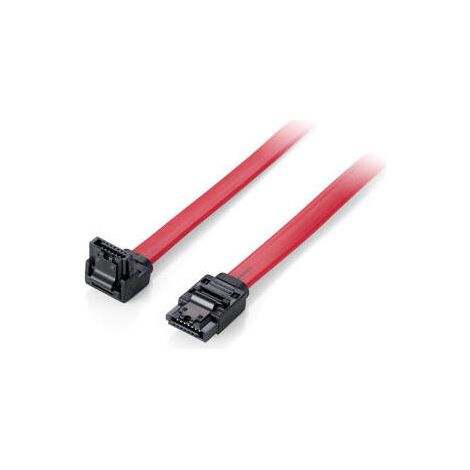 CABLE SERIAL ATA III EQUIP ACODADO 0.5M CON CLIP DE SEGURIDAD   111902
