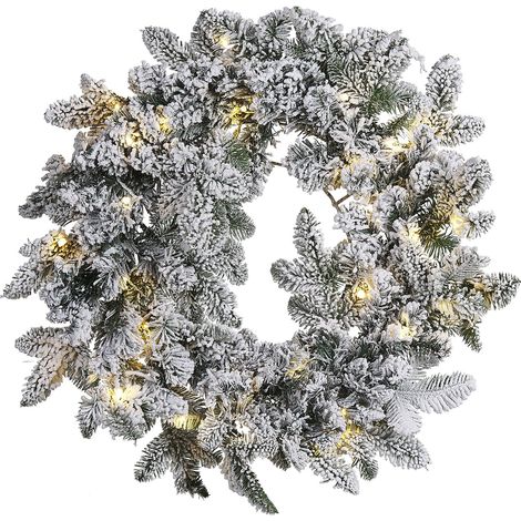 Snowy Christmas Wreath LED SUNDO White 70 cm (1/5)
