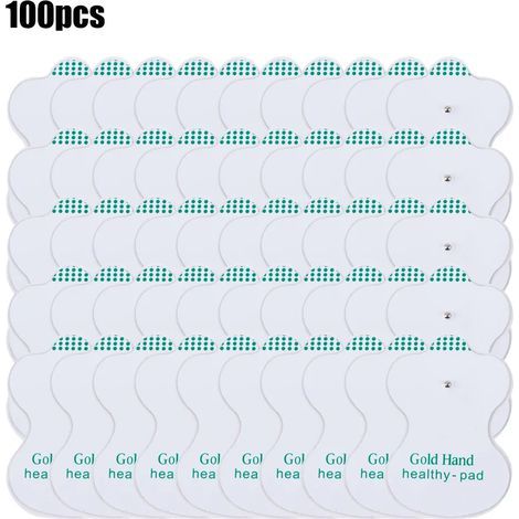 40/50/100 électrodes TENS avec gel adhésif pour appareil de massage et d'électrostimulation musculaire (EMS) - Thérapie de relaxation électrique 05866