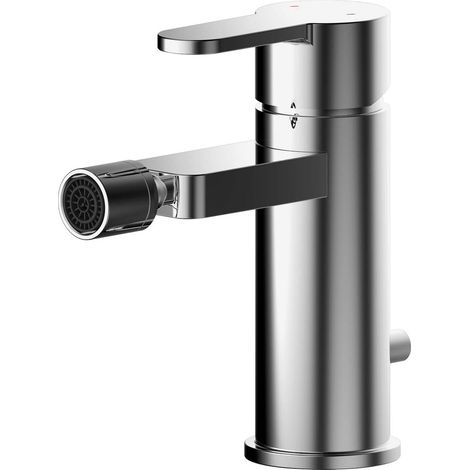Nuie Arvan Chrome Mono Bidet Mixer Tap with Pop-up Waste - ARV306 (1/2)