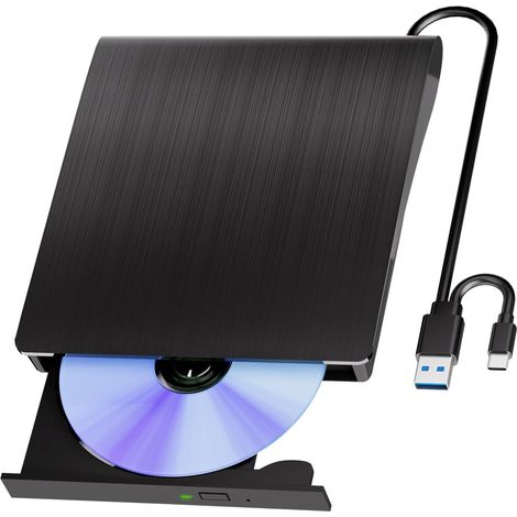 Blu-Ray Laufwerk Lecteur Blu-Ray USB 3.0 et Type-C pour PC, Mac, Windows XP/7/8/10/11 et MacOS (1/5)