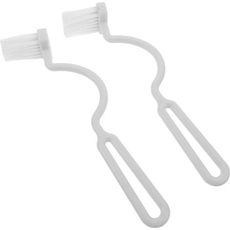 2 brosses WC, nylon, blanc, pour rebords WC et salle de bain (1/5)