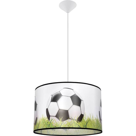 Lampada a sospensione rotonda per bambini a forma di palla Ø40 cm FOOTBALL C 1xE27 15W SL.1429 Sollux Lighting (1/5)