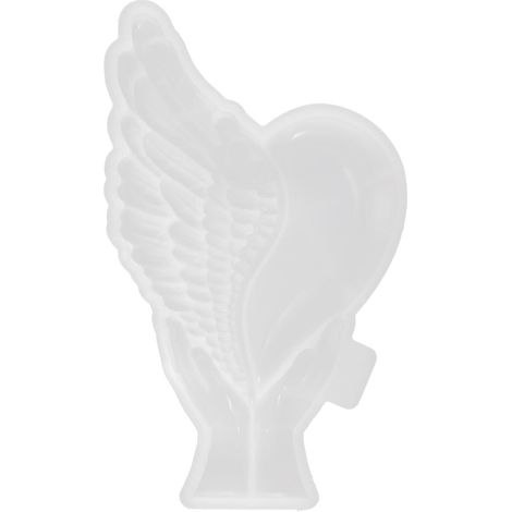 Flexible und robuste Epoxid-Silikonform für herzförmige und handgefertigte Harzgeschenke, filigrane Gussform für Wanddekorationen (1/5)
