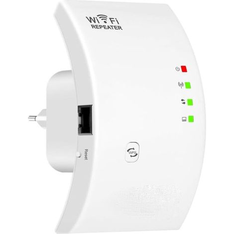 Répéteur WiFi Puissant 300Mbps Couvre Jusqu'à 200㎡ Amplificateur Extenseur sans Fil Booster Extender avec WPS et Un Port Ethernet,Compatible avec Toutes Les Box Internet (1/5)