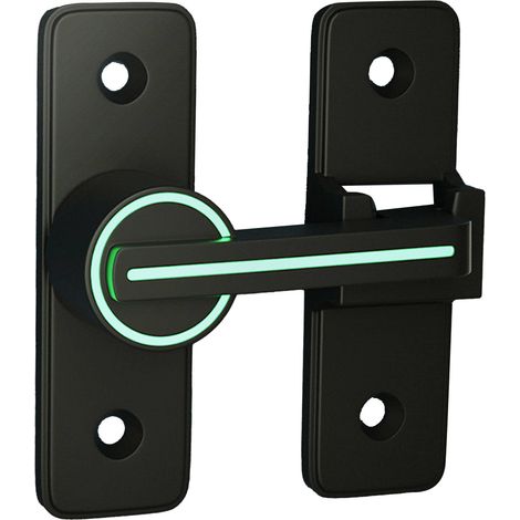 MK 009 Verrous à bascule pour porte de grange, sécurité empêchant le vol, porte robuste sans poinçon pour jardin, salle de bain, garage extérieur MK 009, lumineux à 180 degrés. (1/5)