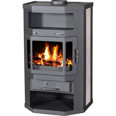 Victoria Kaminofen Taro mit Keramikverkleidung und 9,04 kW