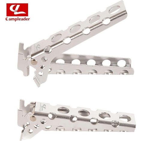 pince anti-brûlure pour casseroles et plats de camping, support pliable en alliage d'aluminium, outil de pique-nique en extérieur (1/5)