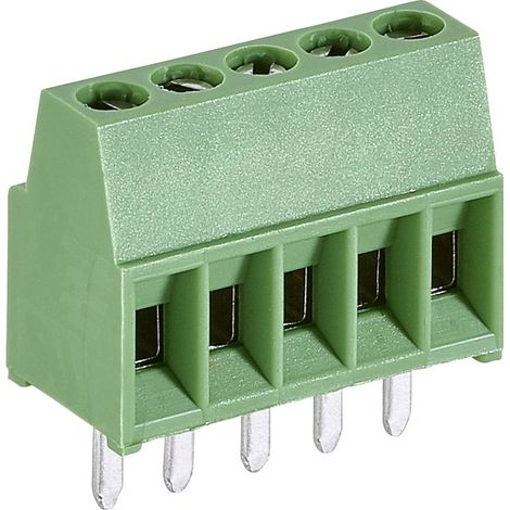 TE Connectivity 282834-5 Morsetto a vite 1.4 mm² Numero Poli (num) 5 Verde 1 pz.