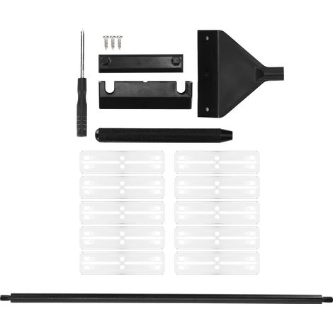 Grattoir à algues pour aquarium en alliage d'aluminium et verre, avec manche détachable de 40 cm et 10 lames (1/5)