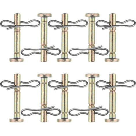 10 Metal Shear Pins for Snow Blowers, Gearbox Protection, Model 714-04040 (1/5)