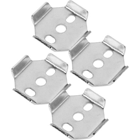 Kit de fixation 4 pièces pour porte-serviettes, acier inoxydable, base carrée 35 x mm, accessoires (1/5)