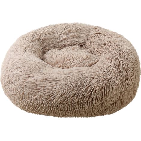 Lit Pour Chien - Lit Ronde Anti-Anxiété Avec Bord Relevé - Pour Chiens Petits Moyens Et Grands - Lavable En Machine - 1 Pièce (1/4)