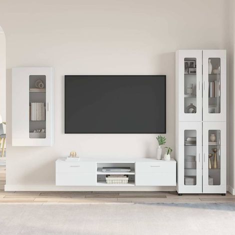 Conjunto de mueble de TV FLORIN 3 pcs Madera de ingeniería (1/5)