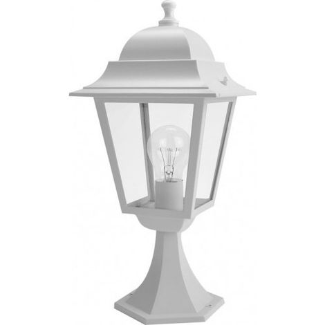 spica1xe27 white applique da esterno in alluminio 46x21,5x21,5x21,5 cm ip44