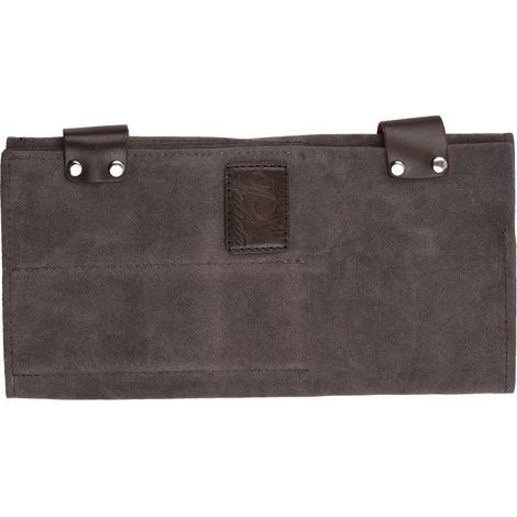 Estuche para tijeras de peluquería, bolsa de peluquería, neceser de salón, estuche de tela y cuero para peluqueros, neceser para tijeras de peluquería con clips