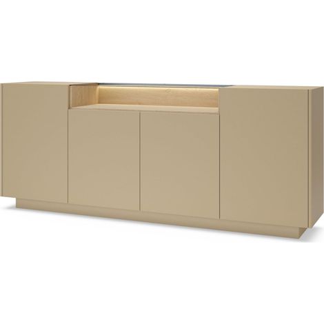 CASSETTIERA, rovere cacao + cremona, 203 x 83 x 39,5 cm (1/5)