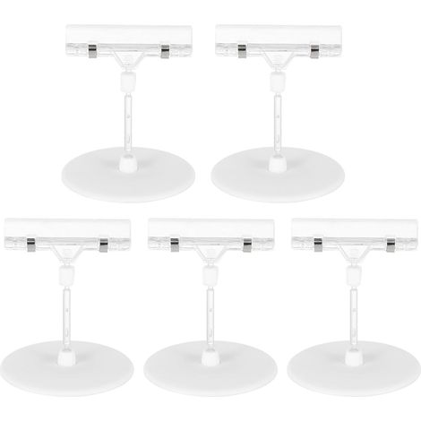 Lot de 5 clips en plastique transparent pour affichage (1/5)