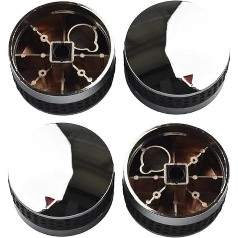 Lot de 4 boutons de commande rotatifs de rechange pour barbecue à gaz 50/58 mm (58 mm) (1/4)