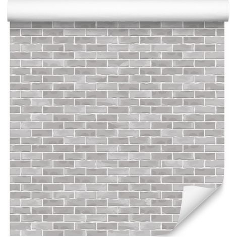 Papier peint brique dans des tons de gris pour salon et chambre 50x1000 cm (1/5)