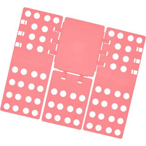Kleiderfaltbrett, stabiles T-Shirt-Faltbrett, zeitsparender rosa Wäschefalter (1/5)