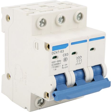 Disjoncteur différentiel tripolaire 63 A DZ47‑63 220/380 V (1/5)