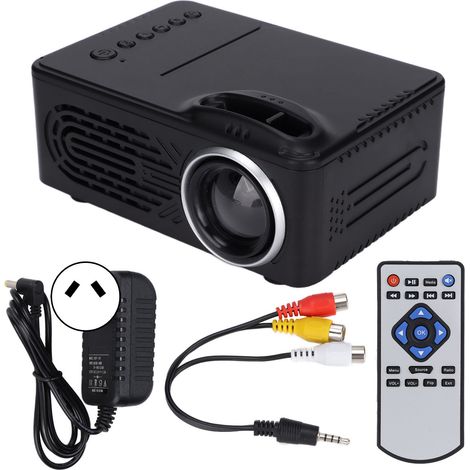 Mini-HD-Projektor mit Audio-Video-Schnittstelle für Heimkino, 100–240 V (australischer Stecker)