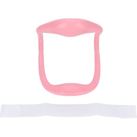 Verstellbarer Nackenstrecker zur Entlastung der Wirbelsäule, Halswirbelstütze zur Vorbeugung von Spondylose, rosa (1/5)