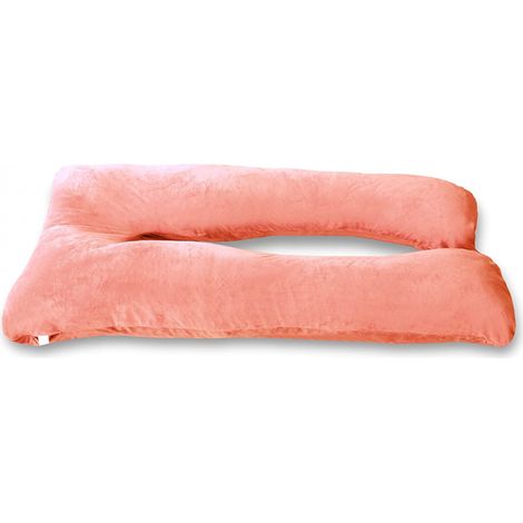 Coussin de Grossesse Velours - 140x80 cm Rose Bananair