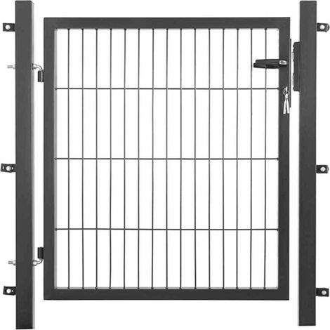 Einstabtor 1000 x 1000 mm anthrazit New-System, 250 x 50 4-kant