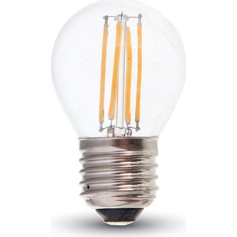 V-TAC VT-1980 Lampadina LED E27 4W G45 Filamento Bianco caldo - 3000K (1/5)