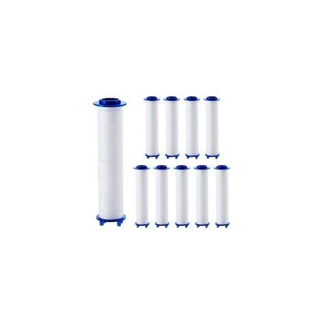 Kit de 10 filtres pour pommeau de douche, cartouches filtrantes pour adoucisseurs d'eau dure, polyvalentes et efficaces, élimine les sédiments et les particules nocives pour une purification optimale (1/5)