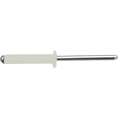 500 Rivets Aveugles Tête Ronde GORIVET ALX TRS 4.8 x 12 mm - Aluminium/Acier RAL 9002 - D-Work (1/4)