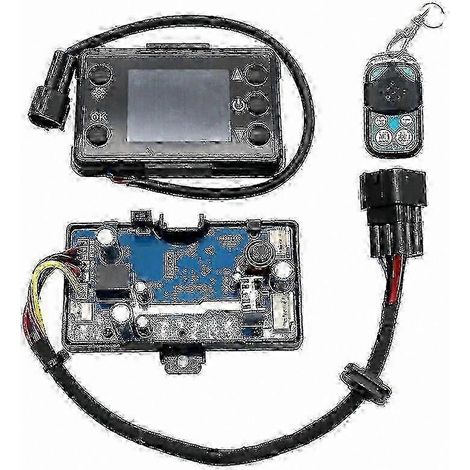 Carte de commande de chauffage d'air diesel avec écran LCD pour systèmes de chauffage de véhicules 12 V/24 V, compatible avec la commande à distance