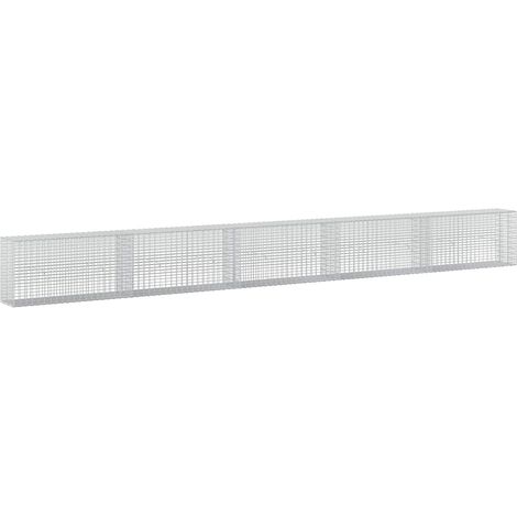 Gabion avec fil de 5 mm et maille de 5x2,5 cm 500x30x50 cm vidaXL (1/5)