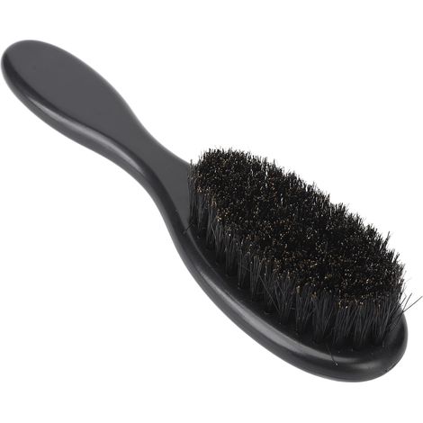 Brosse à barbe en soies denses, douces et flexibles, manche ergonomique, nettoyage et rasage, pour salon, coiffure homme. (1/5)