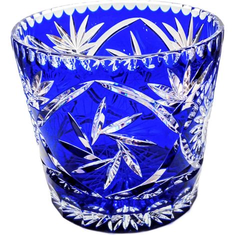 Cubeta para champán de cristal cobalto (1/4)