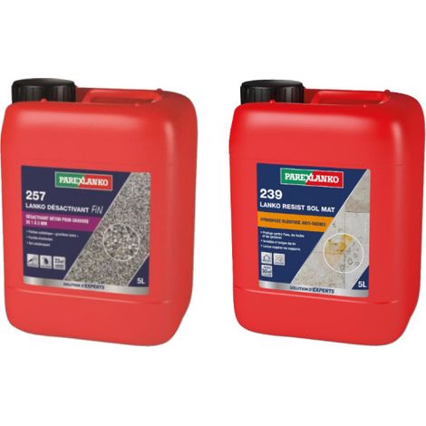 Pack PAREXLANKO - Protector de suelos 239 - 5 L - Desactivador de superficies 257 - 5 L