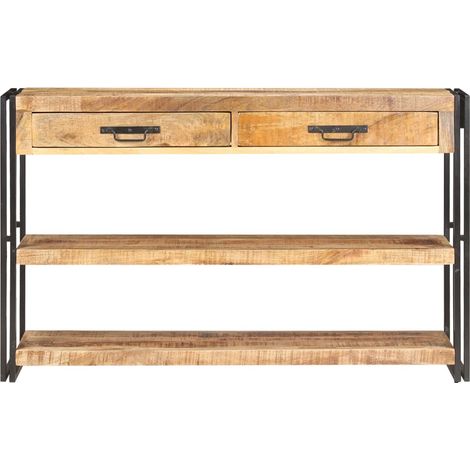 Maison Exclusive - Credenza 120x30x75 cm in Legno Massello di Mango Grezzo