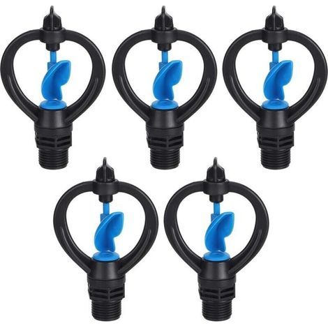5 pièces arroseurs de pelouse Jardin pelouse arroseurs à Turbine en Plastique arroseur de Jardin Buses d'arrosage Outils d'irrigation (1/4)
