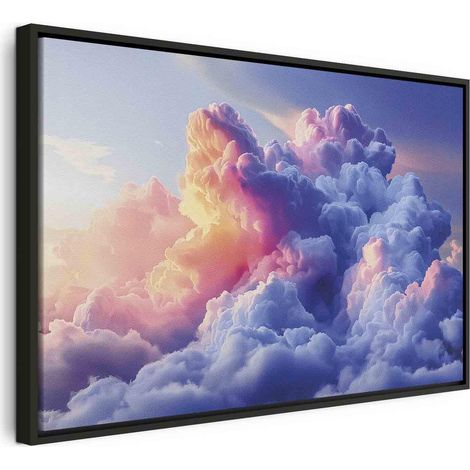 Quadro artgeist Des Nuages Come Pittura blu 90x60 cm
