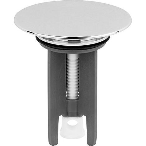 Bouchon excentrique 1 1/4" plaque en laiton chromee concient pour toutes les marques