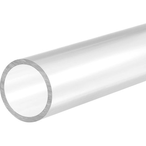 Tuyau Rigide en PVC Rond Tube PVC 33.5mm Diamètre Interne 40mm Diamètre Externe 0.3 m Transparent Haut Transparence pour Eau Tube Artisanats Présentoirs (1/5)