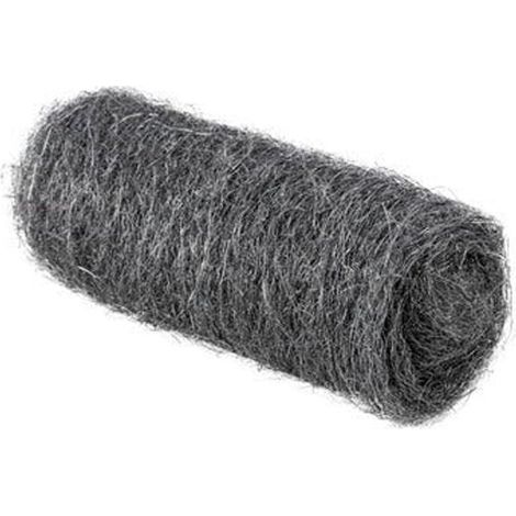 10 x Rouleaux de laine d'acier 7x4 cm, Ensemble de fibres d'acier fines et douces pour nettoyer les tuyaux et raccords en cuivre