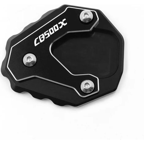 (CB500x-noir) Compatible avec HONDA CB500X CB 500X CB500 X 2013-2023 2022 2021 Béquille latérale de moto, plaque d'extension agrandie, maxpower (1/4)