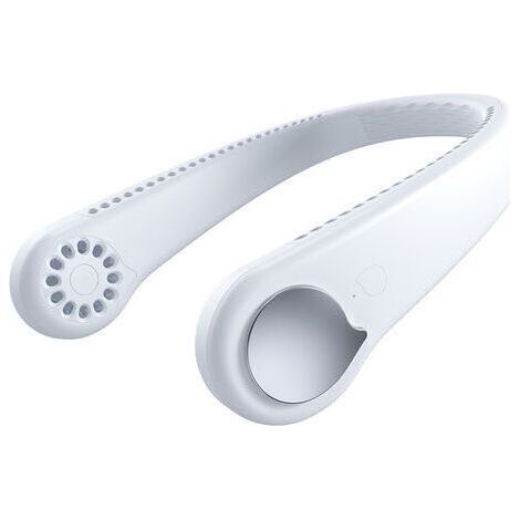 QORVA Tragbarer Nackenventilator, starker und leiser Wind, blattlos, 360°-Luftstrom, Nackenkühlung, USB-aufladbarer Ventilator für Büro, Zuhause und Reisen (1/5)