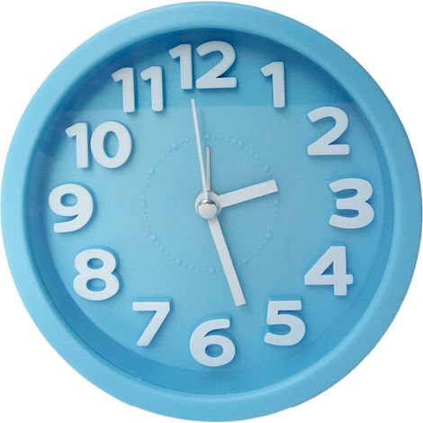 Despertador analógico, pantalla grande, funcionamiento silencioso, sin tictac, para dormitorio y oficina. (1/5)