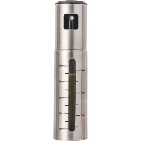 Pièces Vaporisateur Huile d'olive 100ml, Spray de Cuisson en Acier Inoxycable, avec 1 Brosse, 1 Entonnoir, 1 Brosse à huile (1/4)